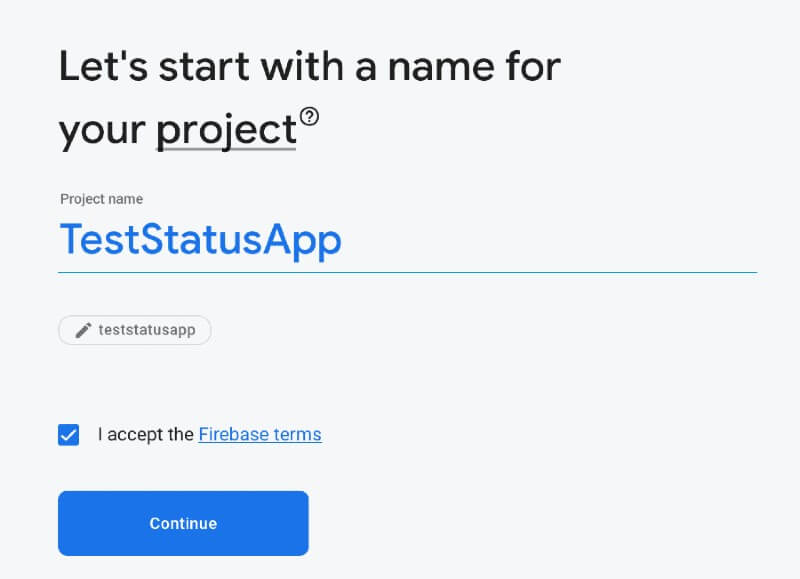 Add Firebase project