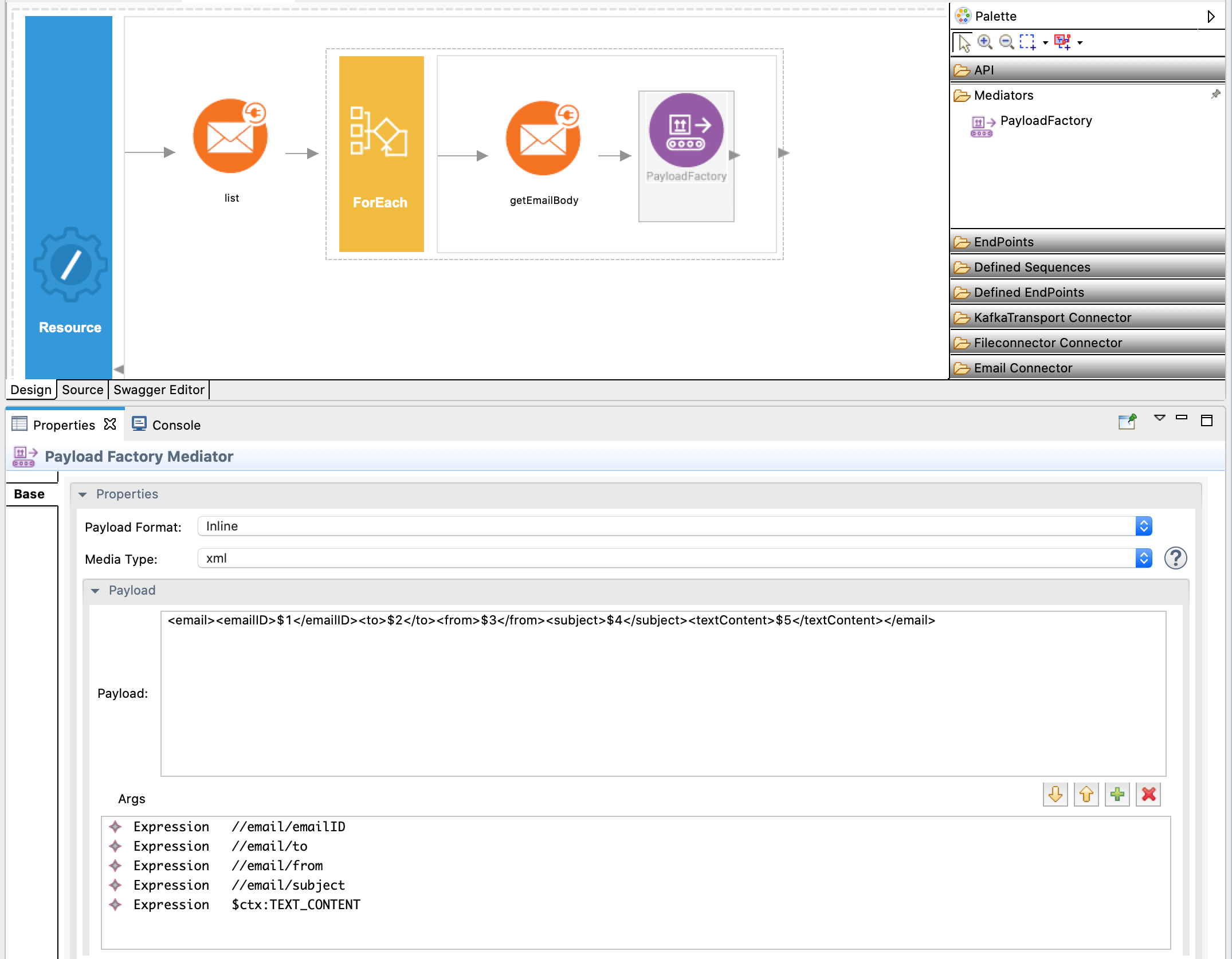 Adding payload facotry mediator.