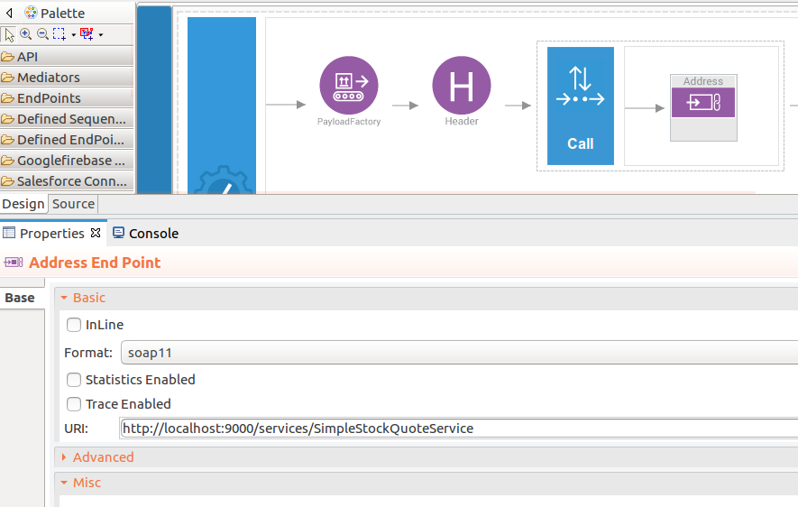 Address endpoint