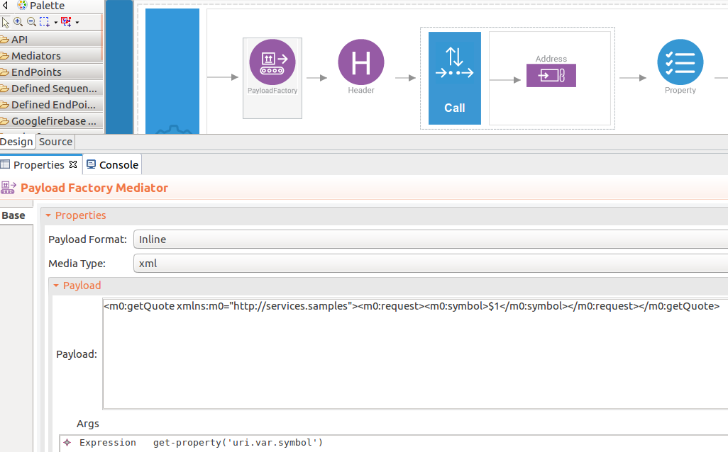 Add payloadfactory to extract ESB details