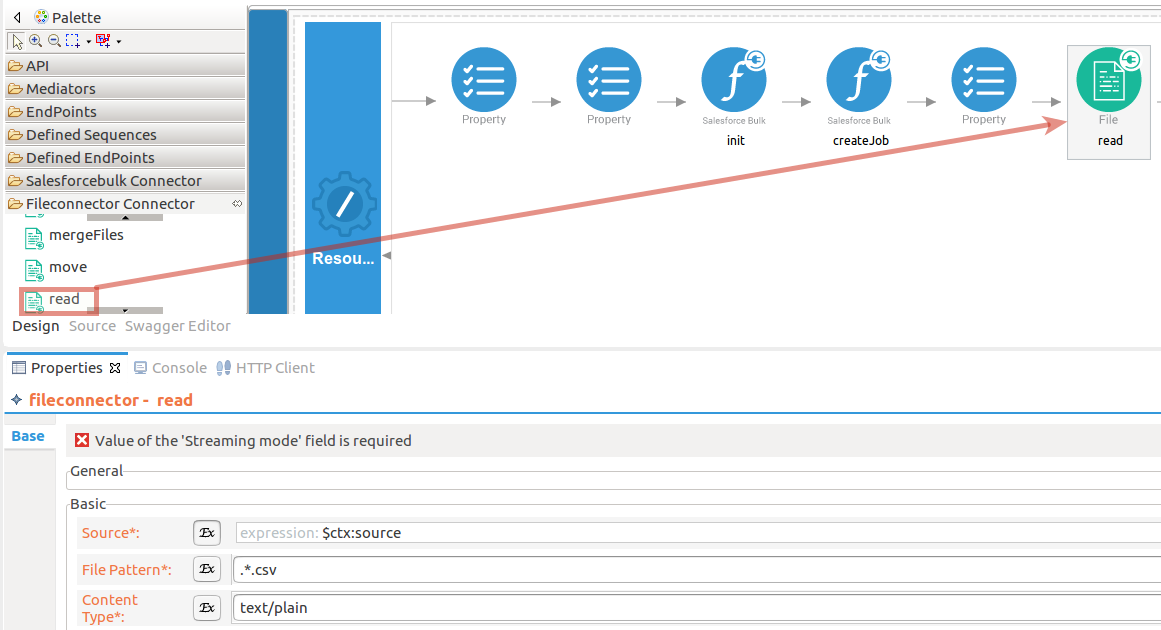 Drag and drop file read operations