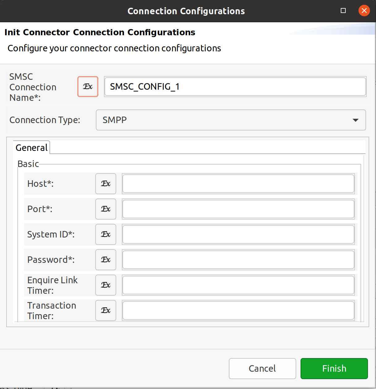 Add values to the init operation