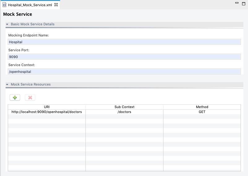 Mock Service Form