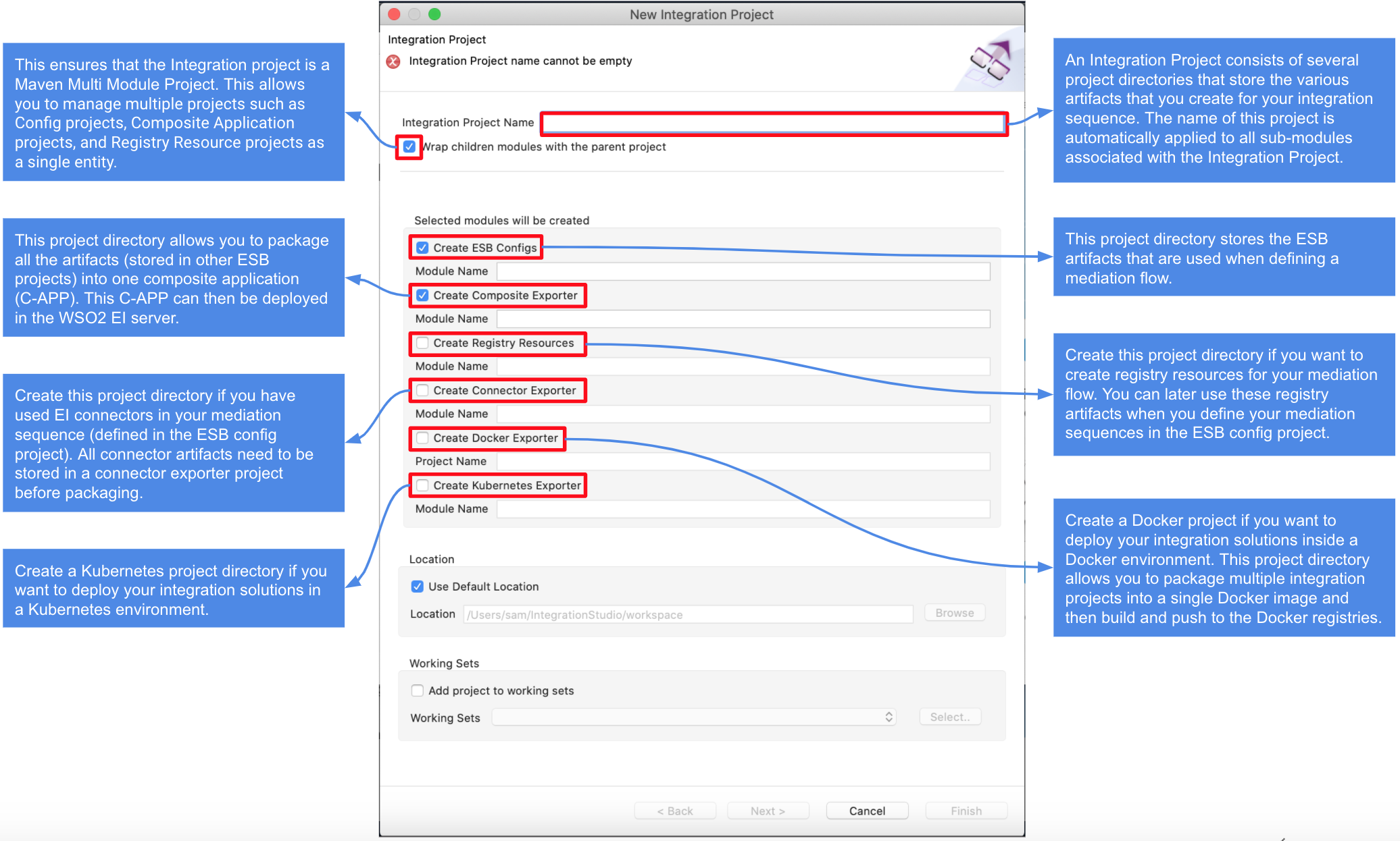 Create a New Integration Project