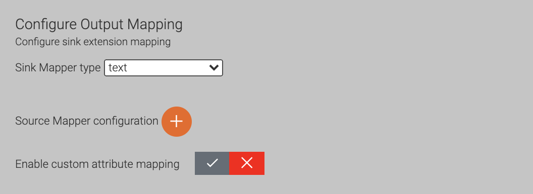 Configure Output Mapping