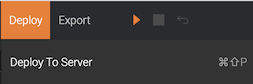 Deploy to Server Menu Option