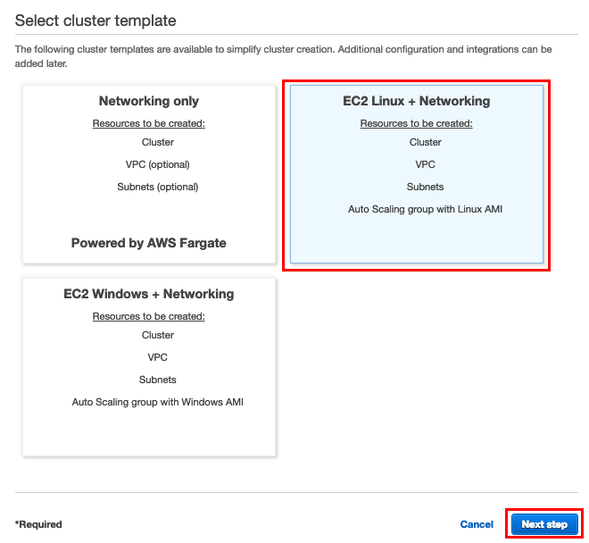 create cluster