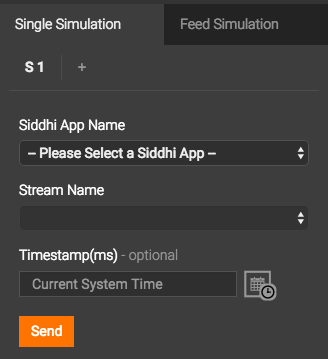 Event Simulation Panel