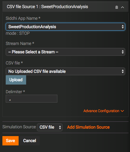 Feed simulation details