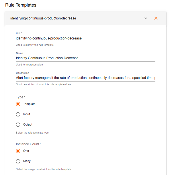 Rule Template Details