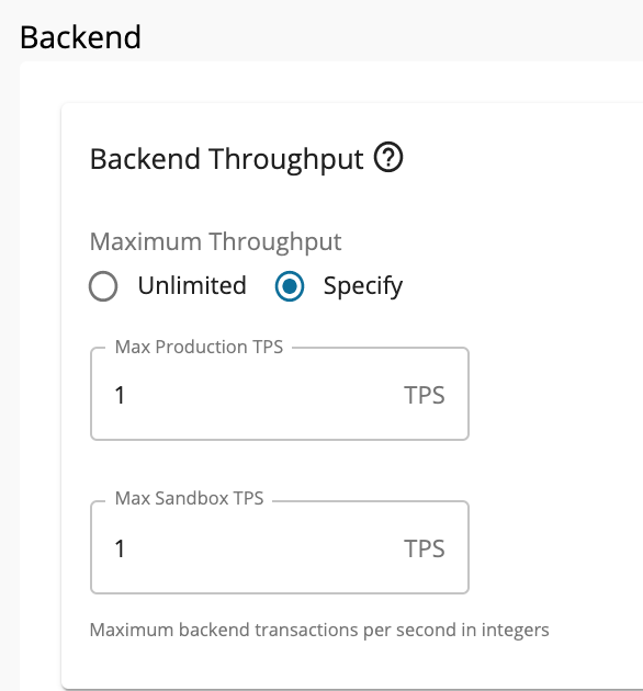 Maximum throughput