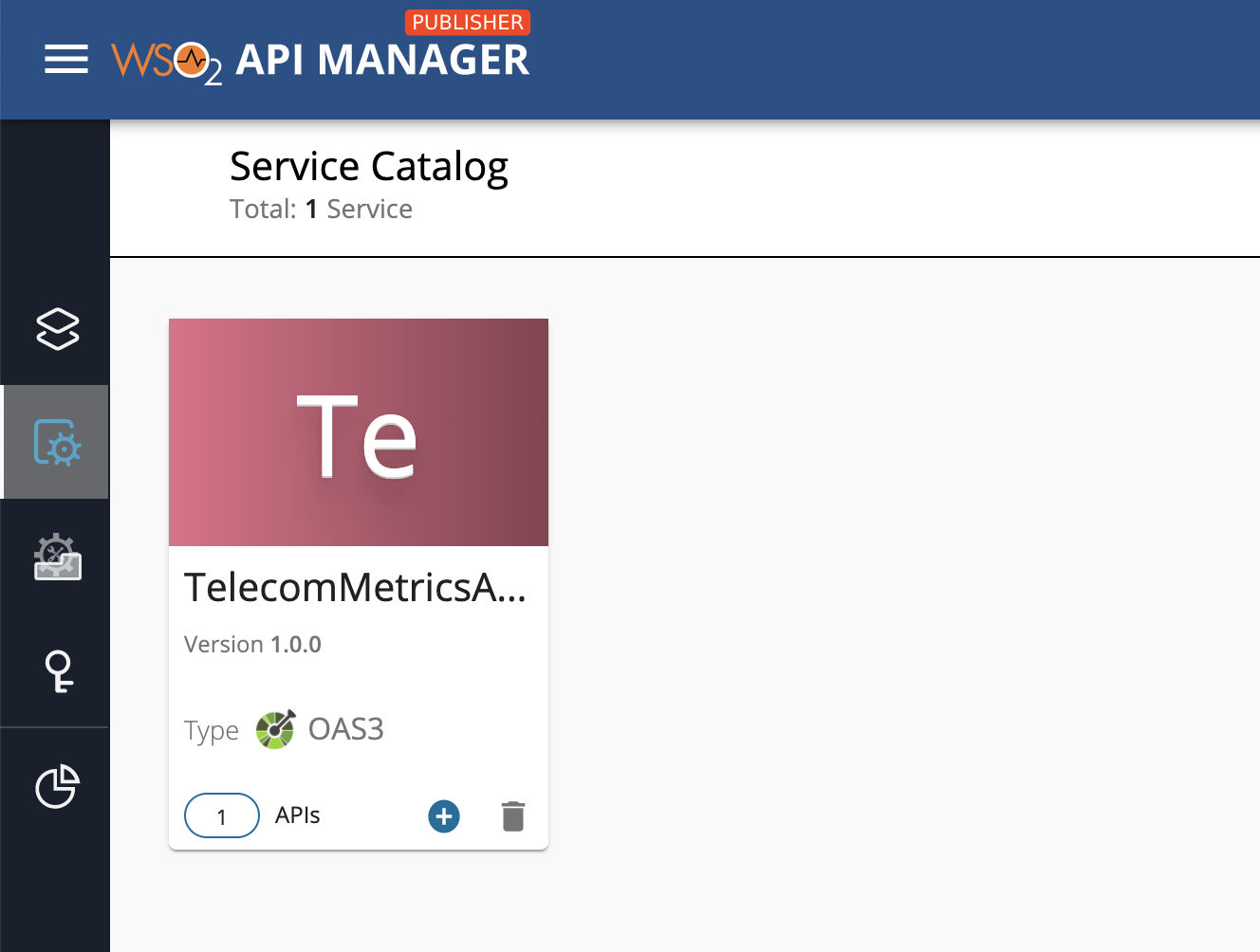 Service Catalog View